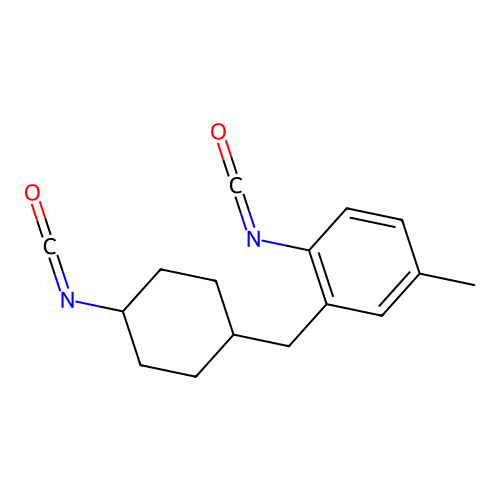 2-((4-Isocyanatocyclohexyl)methyl)-p-tolyl isocyanate structure