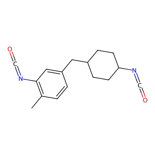 5-((4-Isocyanatocyclohexyl)methyl)-o-tolyl isocyanate structure