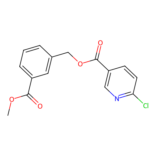 (3-Methoxycarbonylphenyl)methyl 6-chloropyridine-3-carboxylate structure