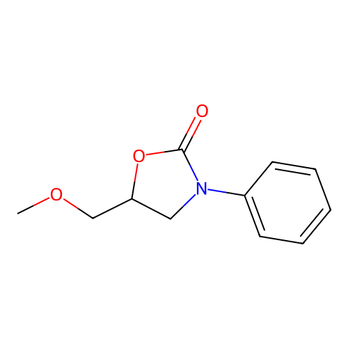 3-Phenyl-5-methoxymethyloxazolidin-2-one structure