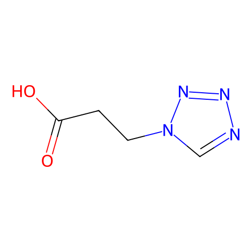 3-(1H-1,2,3,4-tetrazol-1-yl)propanoic acid structure