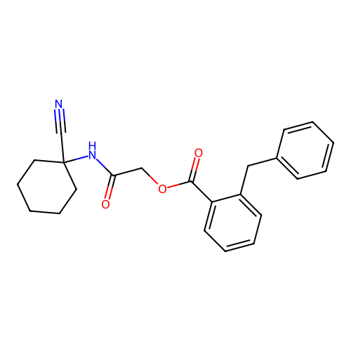 [(1-Cyanocyclohexyl)carbamoyl]methyl 2-benzylbenzoate structure
