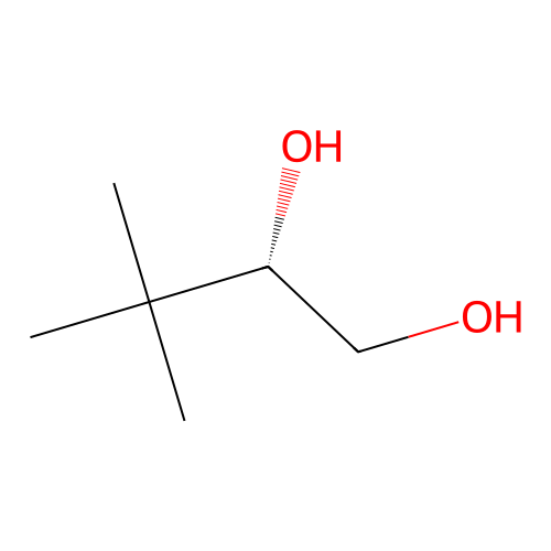 (2S)-3,3-dimethylbutane-1,2-diol structure