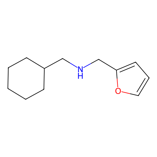 1-cyclohexyl-N-(furan-2-ylmethyl)methanamine structure