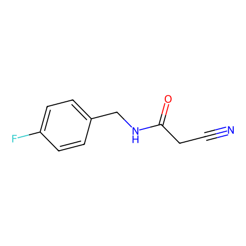 2-cyano-N-((4-fluorophenyl)methyl)acetamide structure