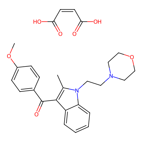 Pravadoline Maleate structure