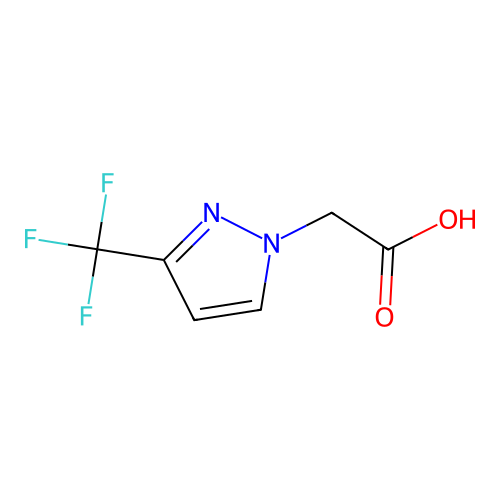 2-[3-(trifluoromethyl)-1H-pyrazol-1-yl]acetic acid structure