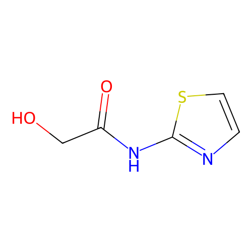 2-hydroxy-N-thiazol-2-yl-acetamide structure
