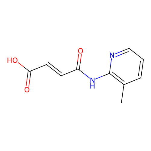 4-[(3-Methylpyridin-2-yl)amino]-4-oxobut-2-enoic acid structure