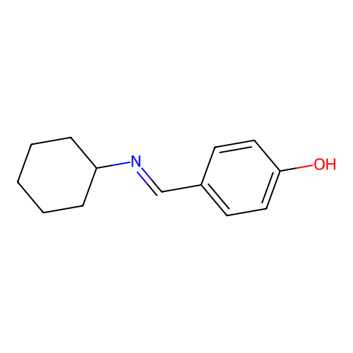 4-[(Cyclohexylimino)methyl]phenol structure