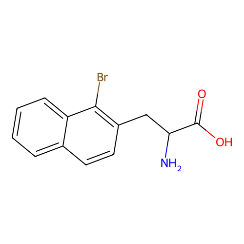 beta-(1-Bromo-2-naphthyl)alanine structure