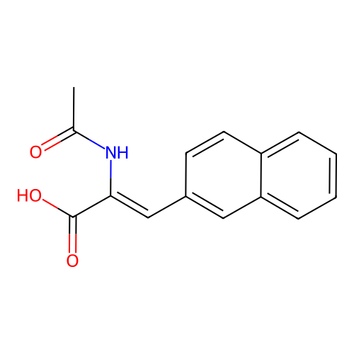 2-Propenoic acid, 2-(acetylamino)-3-(2-naphthalenyl)- structure