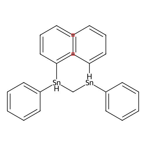 Diphenylstannylmethyl(diphenyl)stannane structure