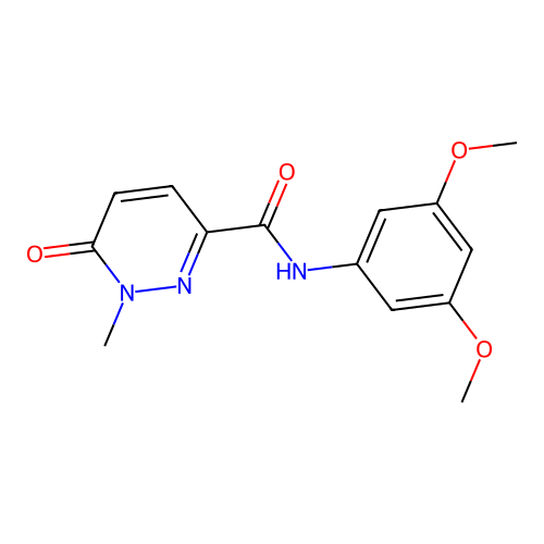 N-(3,5-dimethoxyphenyl)-1-methyl-6-oxo-1,6-dihydropyridazine-3-carboxamide structure