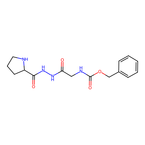 Benzyl N-[(pyrrolidine-2-carbonylamino)carbamoylmethyl]carbamate structure