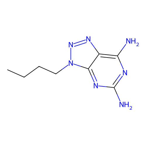 3-Butyl-3h-[1,2,3]triazolo[4,5-d]pyrimidine-5,7-diamine structure
