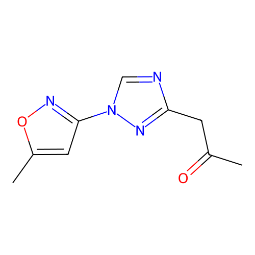 1-[1-(5-Methylisoxazol-3-Yl)-1H-1,2,4-Triazol-3-Yl]Acetone structure