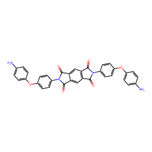 N,N'-Bis[4-(4-aminophenoxy)phenyl]pyromellitic diimide structure