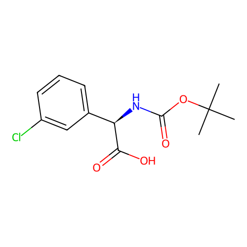 N-Boc-2-(3'-Chlorophenyl)-D-glycine structure
