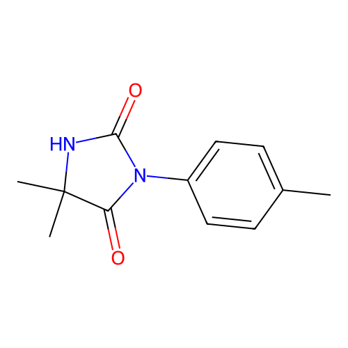 Hydantoin, 5,5-dimethyl-3-(p-tolyl)- structure