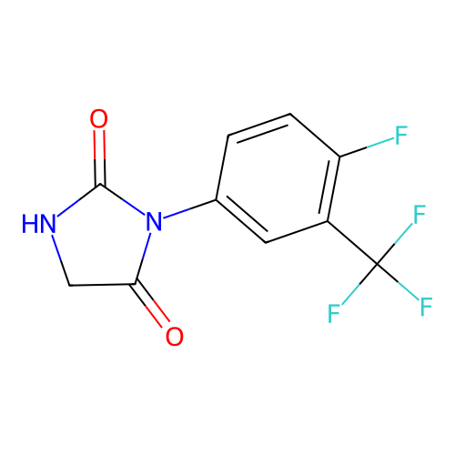 Hydantoin, 3-(alpha,alpha,alpha,4-tetrafluoro-m-tolyl)- structure