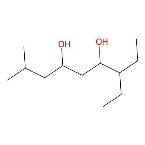 7-Ethyl-2-methylnonane-4,6-diol structure