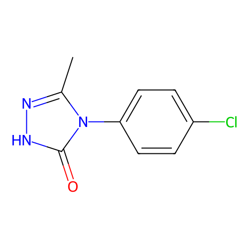 4-(4-chlorophenyl)-3-methyl-1H-1,2,4-triazol-5-one structure
