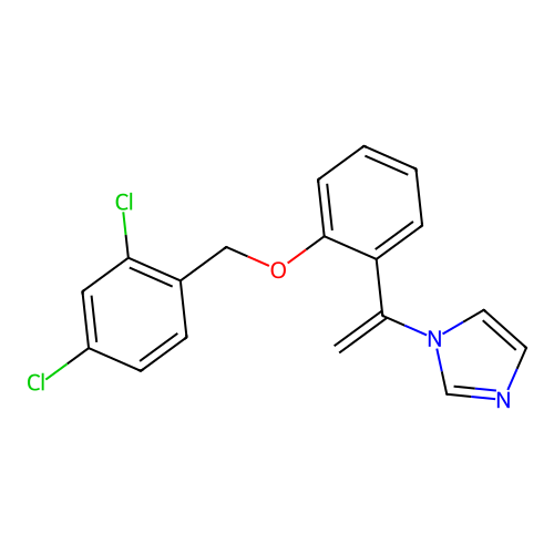 1-[1-[2-[(2,4-Dichlorophenyl)methoxy]phenyl]vinyl]imidazole structure