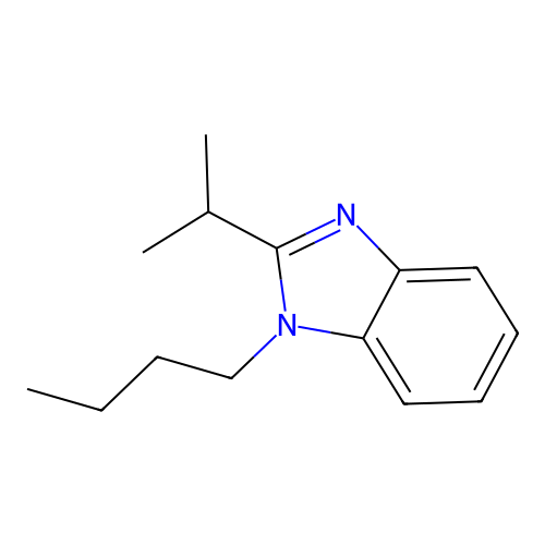 1H-Benzimidazole, 1-butyl-2-(1-methylethyl)- structure