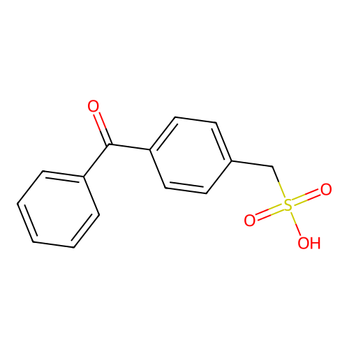 Benzenemethanesulfonic acid, 4-benzoyl- structure