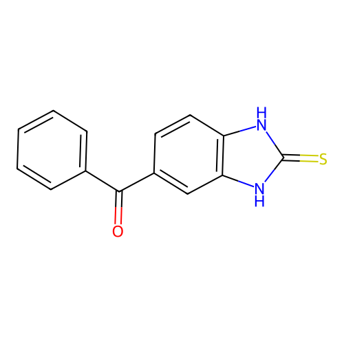 (2-mercapto-1H-benzimidazol-6-yl)(phenyl)methanone structure