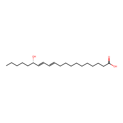 (15S)-15-hydroxyicosa-11,13-dienoic acid structure