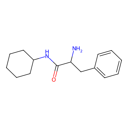 2-amino-N-cyclohexyl-3-phenylpropanamide structure