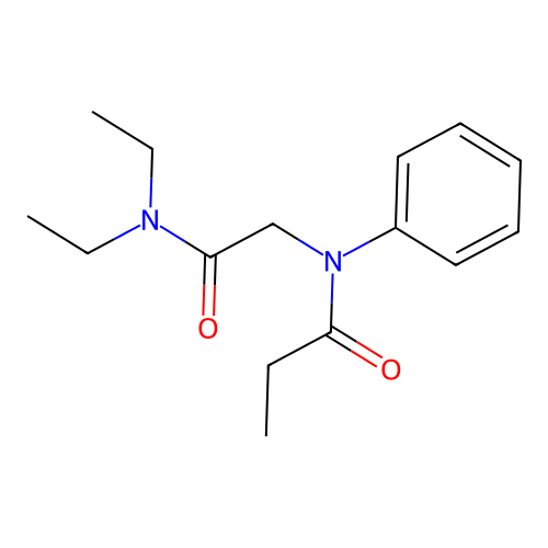 Propionanilide, N-((diethylcarbamoyl)methyl)- structure