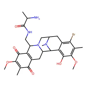 1-Deamino-2-deoxy-2 epi-aminofortimycin B structure