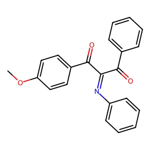 Propane-1,3-dione, 1-(4-methoxyphenyl)-2-(phenylimino)-3-phenyl- structure