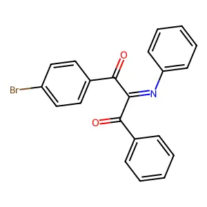 Propane-1,3-dione, 1-(4-bromophenyl)-2-(phenylimino)-3-phenyl- structure