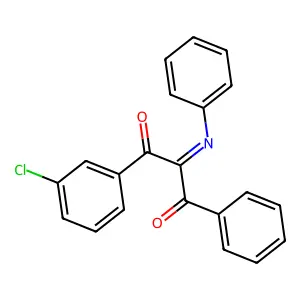 Propane-1,3-dione, 1-(3-chlorophenyl)-2-(phenylimino)-3-phenyl- structure