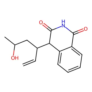 1-Hydroxy-4-(5-hydroxyhex-1-en-3-yl)isoquinolin-3(4H)-one structure