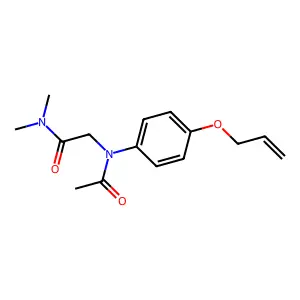 Acetanilide, 4'-(allyloxy)-N-(dimethylcarbamoylmethyl)- structure