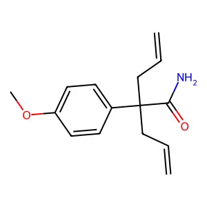 2-烯丙基-2-(对甲氧基苯基)-4-戊烯-1-酰胺 structure