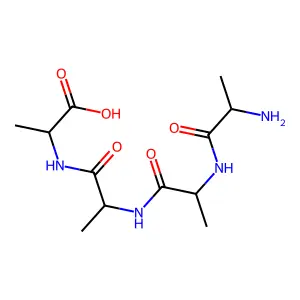 N-[2-((2-[(2-Aminopropanoyl)amino]propanoyl)amino)propanoyl]alanine structure
