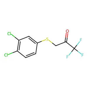 3-(3,4-Dichlorophenyl)sulfanyl-1,1,1-trifluoropropan-2-one structure