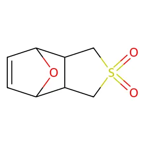 4,7-Epoxybenzo(c)thiophene, 1,3,3a,4,7,7a-hexahydro-2,2-dioxide, (3aalpha,4beta,7beta,7aalpha)- structure