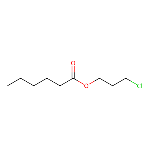 Hexanoic acid, 3-chloropropyl ester structure