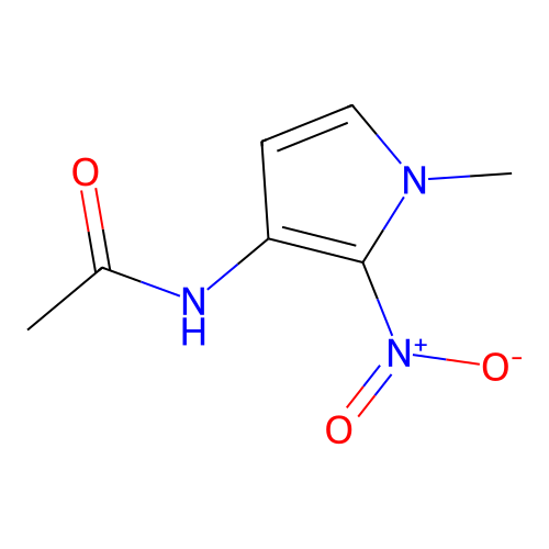 N-(1-甲基-2-硝基吡咯-3-基)乙酰胺 structure