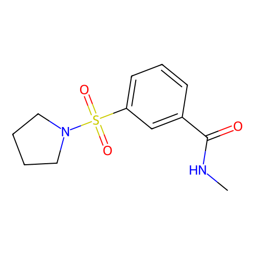 N-methyl-3-(pyrrolidine-1-sulfonyl)benzamide structure