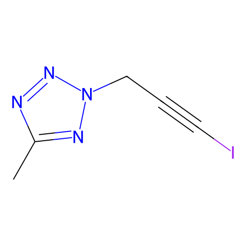 2-(3-Iodoprop-2-ynyl)-5-methyl-tetrazole structure
