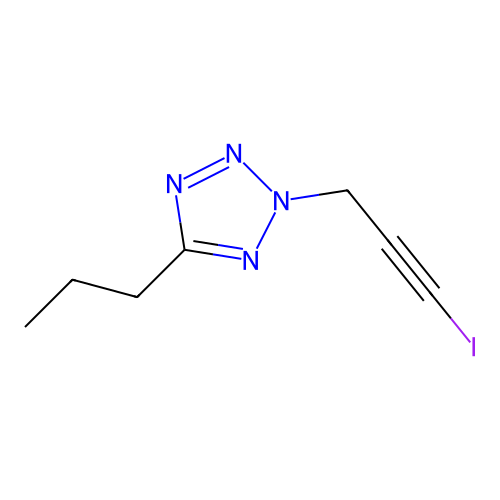 2-(3-Iodoprop-2-ynyl)-5-propyl-tetrazole structure