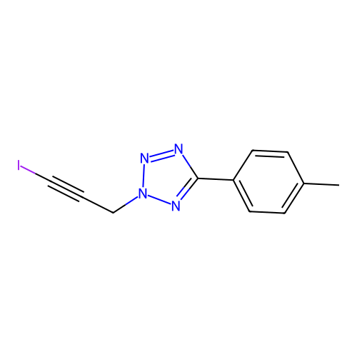 2-(3-Iodoprop-2-ynyl)-5-(p-tolyl)tetrazole structure